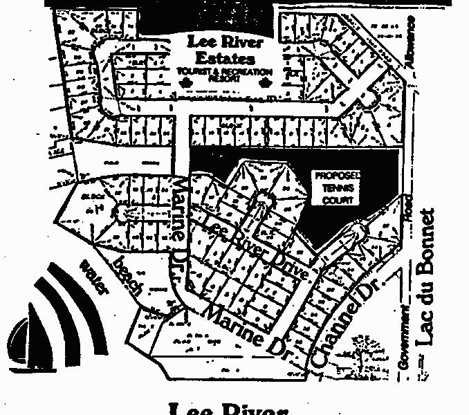 Map Lee River 				Estates