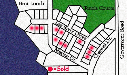 Map of sold Lots